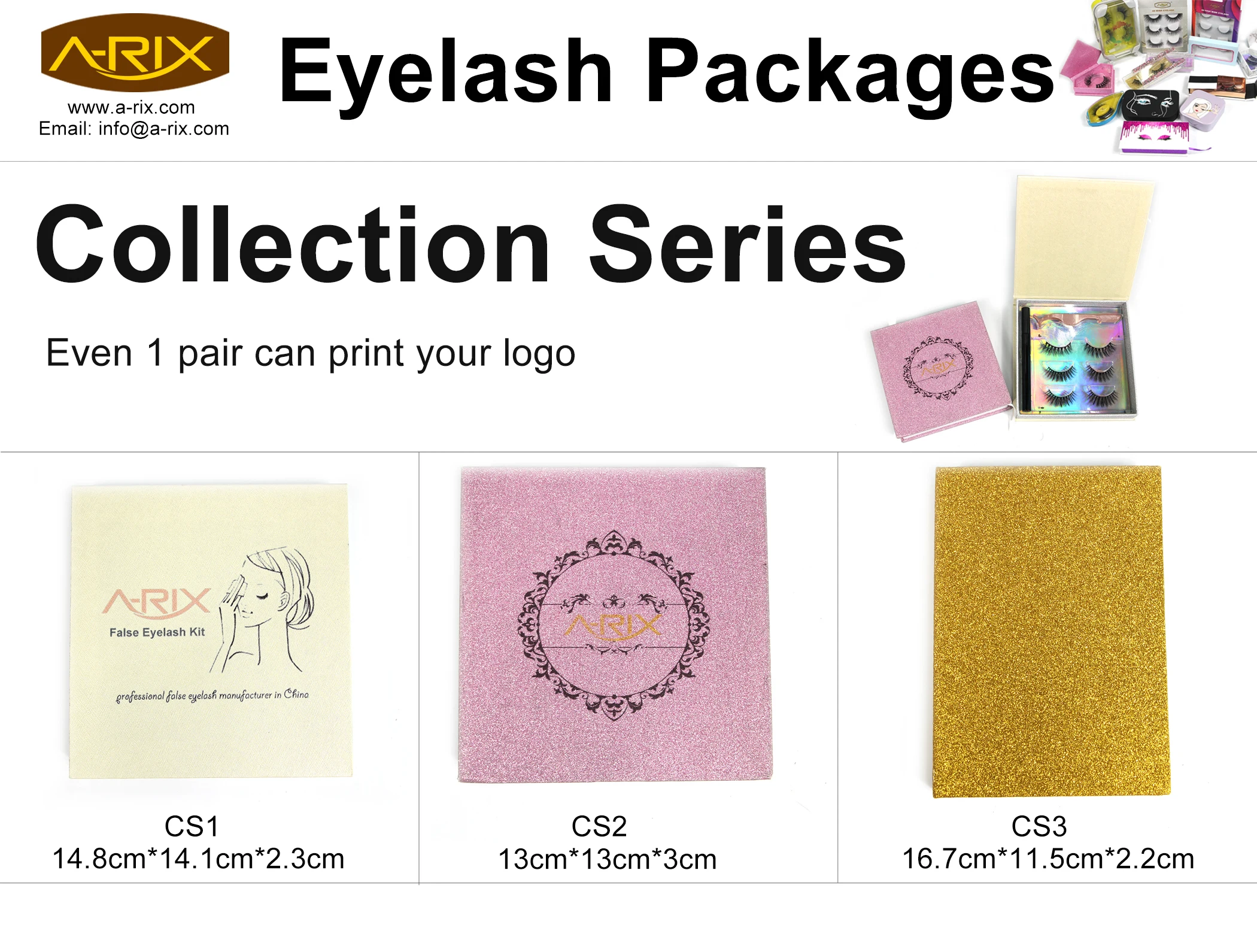 
4 Pair Eyelash Box Custom Eyelash Book Mirror Eyelash Case 