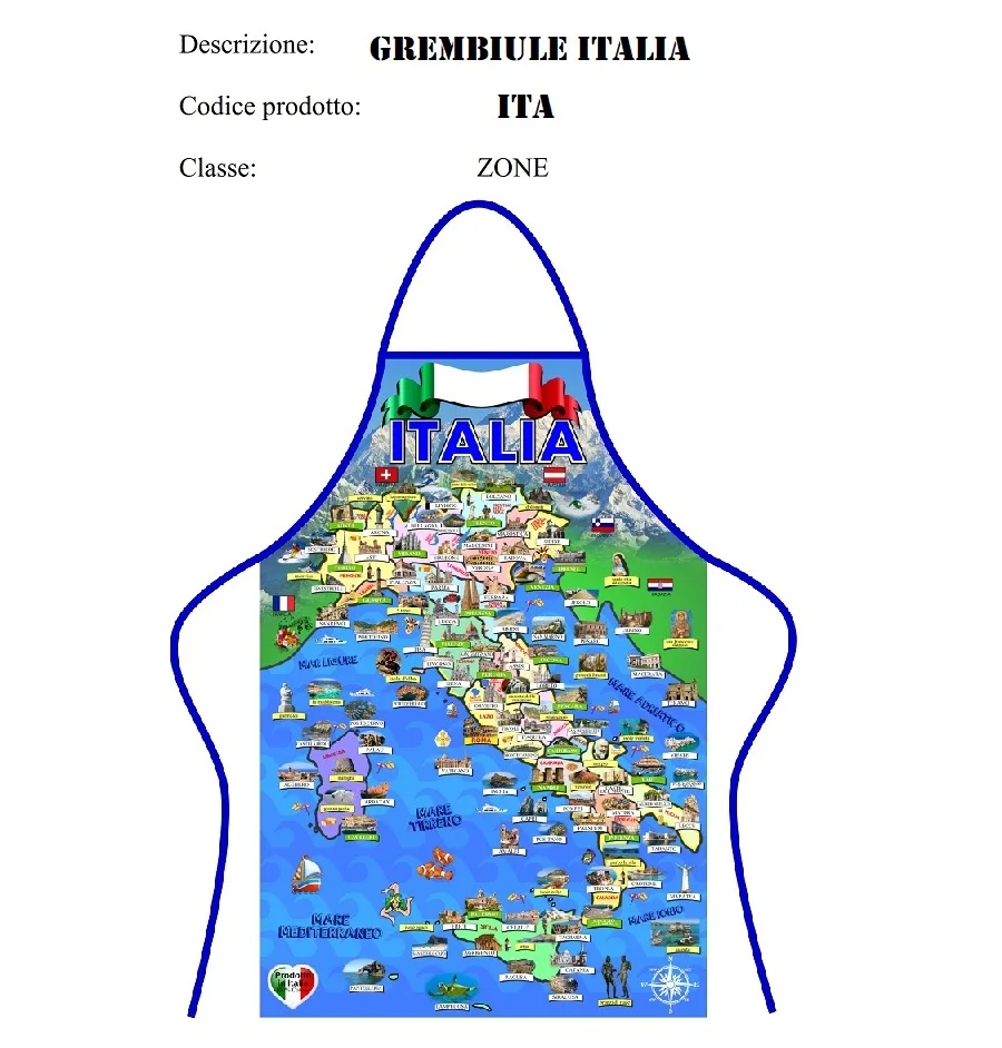 
Italian aprons in cotton 