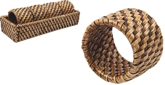 Высококачественные дешевые кольца для салфеток из ротанга свадебное кольцо сделано во Вьетнаме