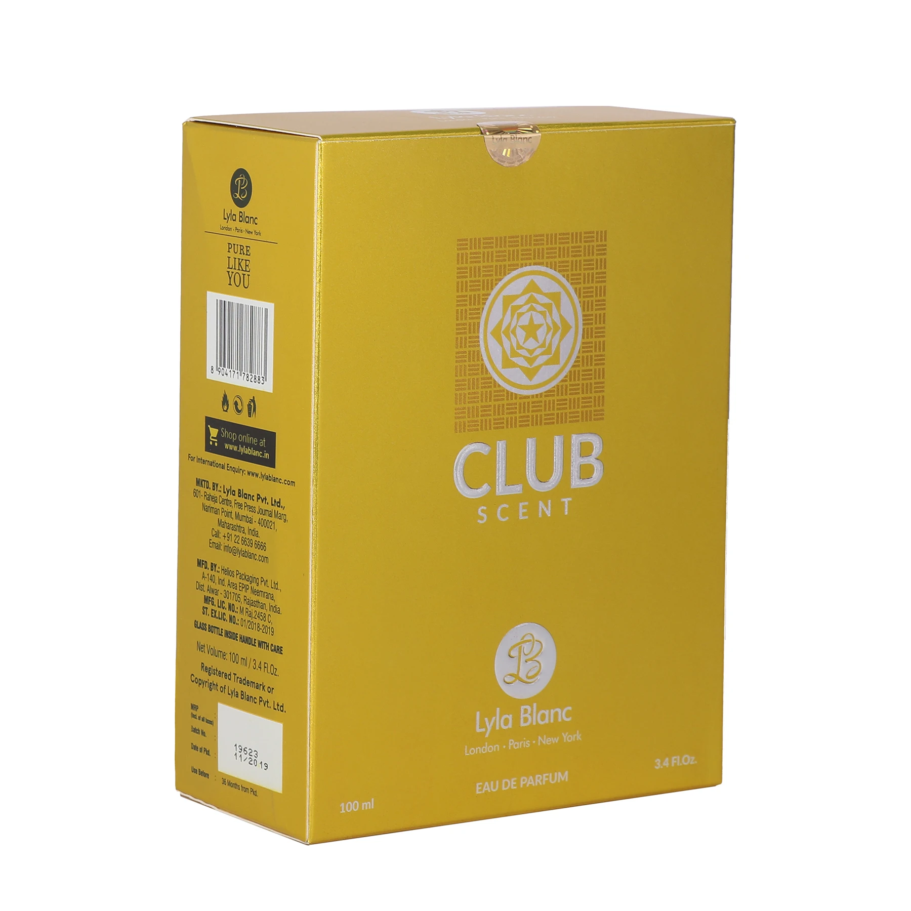 Lyla Blanc парфюм клубный желтый цветок 100 мл EDP для женщин парфюм-100 (для женщин)