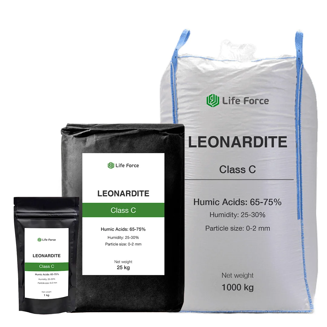 Humic Acid Powder Humic Acid Fertilizer Leonardite Class C Life Force SL 103/25 Natural Product From Siberia Agriculture Grade