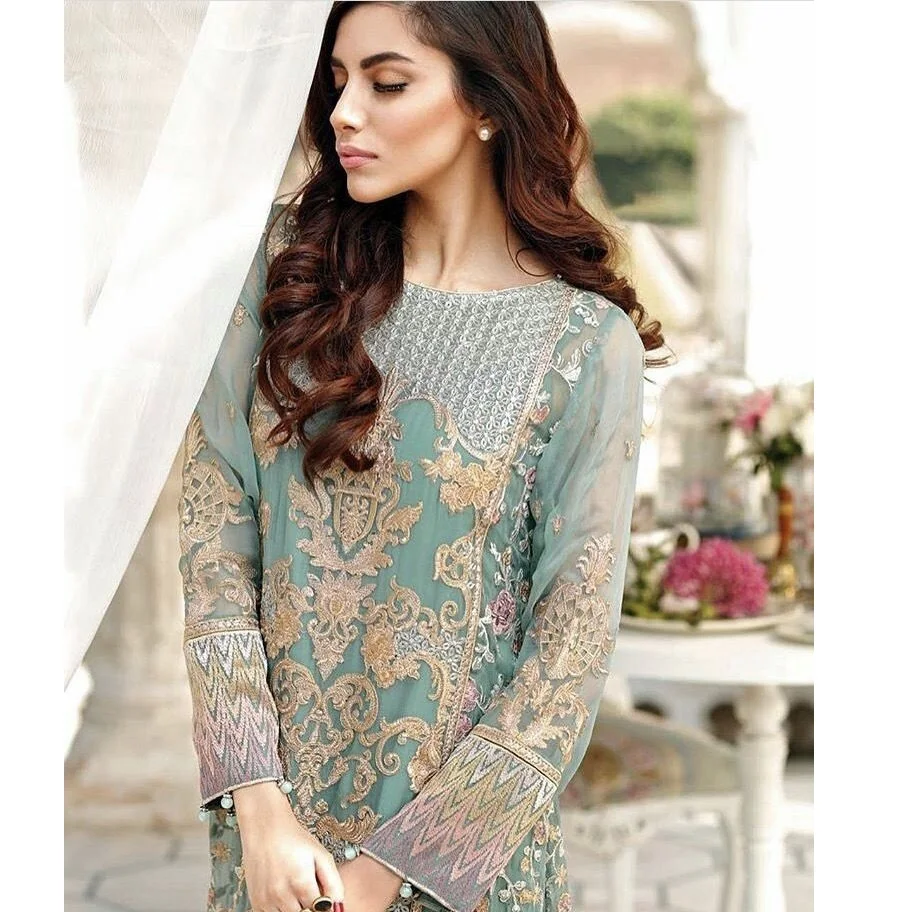 hot selling Pakistani and Indian Straight salwar kameez dress designer ethnic Suit by AJM TRADE HOUSE model 1083