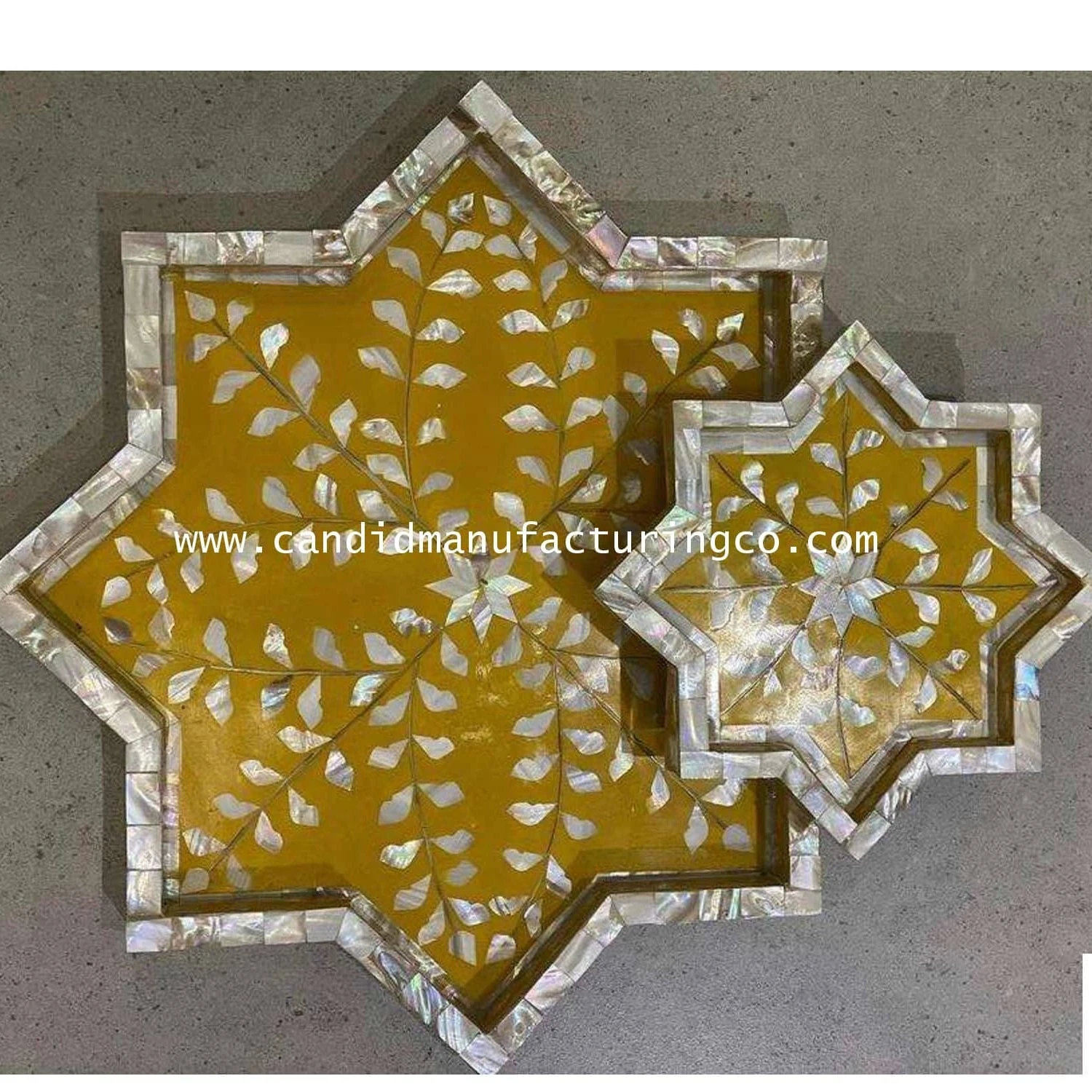 Звездный лоток звезда на звезде перламутр и смола МДФ сервировочный тарелка отели ресторан костяные инкрустация лотки кухонные принадлежности