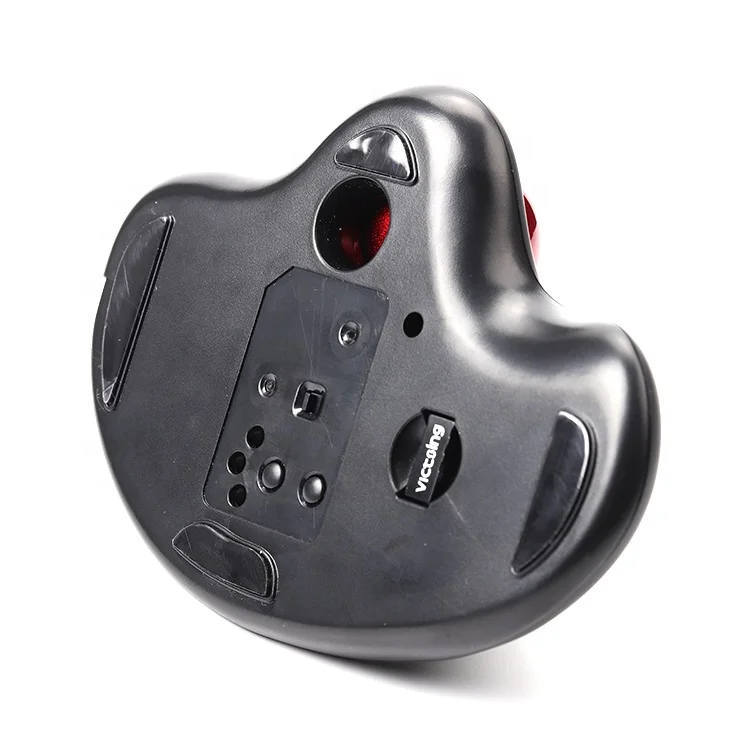 Wireless Trackball Mouse Rechargeable Ergonomic Mouse RGB Glow  Easy Thumb Control Compatible for PC  Laptop iPad