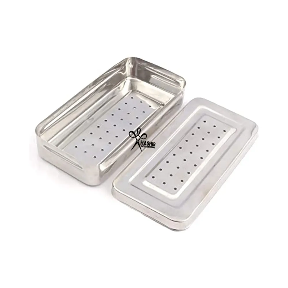 Stainless Steel Surgical Sterilization Trays Medical Instrument Box