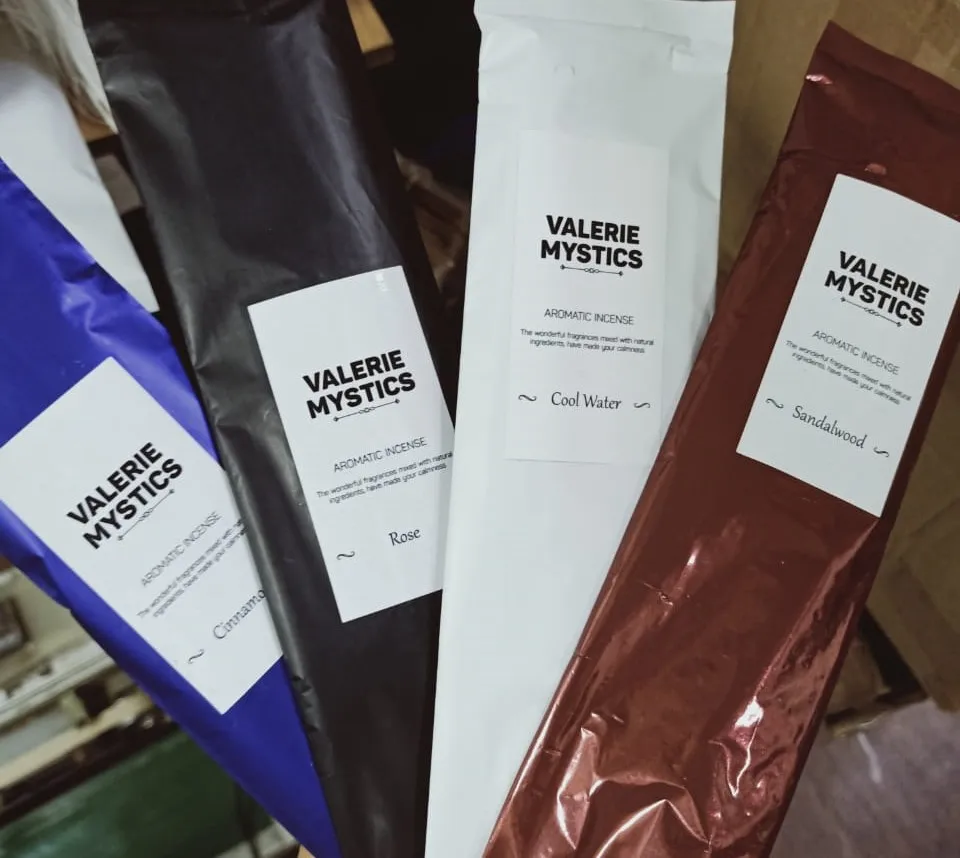 Scented Incense Sticks 12 sticks per pack, customized with customers logo and design incense bamboo sticks