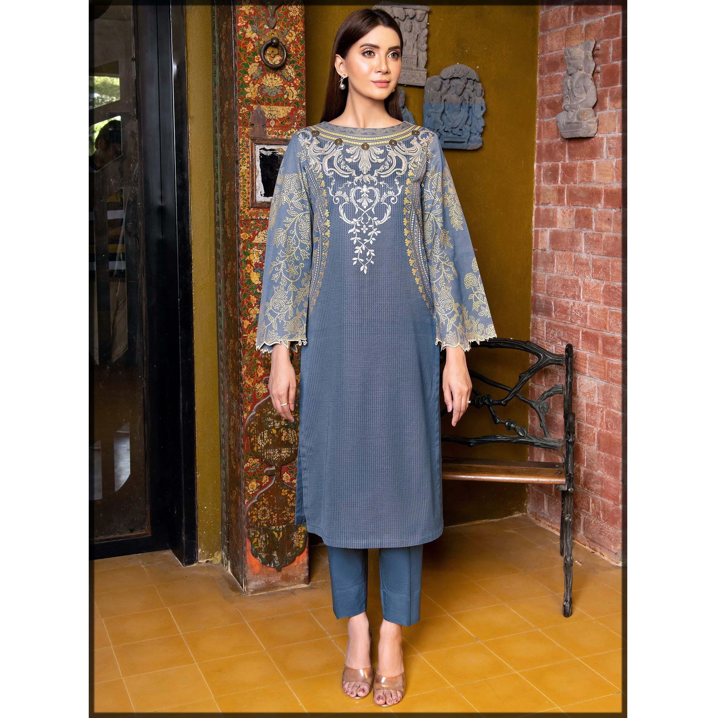 Красивый цвет 3 предмета платье для вечеринки камиз шальвар лужайка удивительная Горячая Распродажа пакистанский женский костюм индийская зимняя посуда