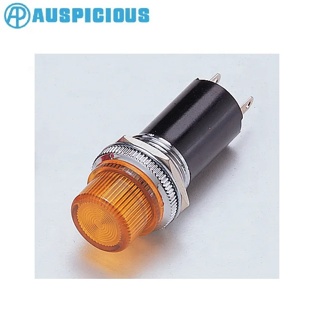 16mm Round Flat Head Pilot Light, Indicator Light (PL1603)