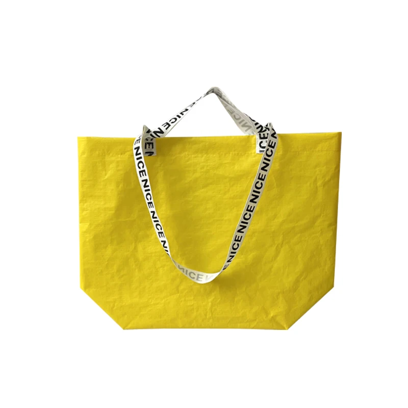New custom Vietnam large fabric shopping pp lamination PE woven bag with logos