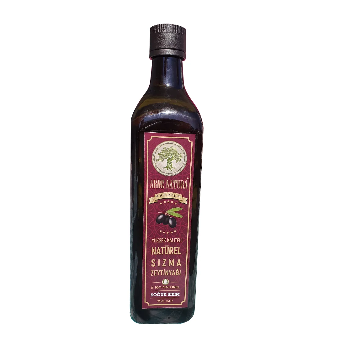 
Cold Press Extra Virgin Turkish Olive Oil Glass 750 Ml Fruit Oil 100% Purity 6,8 X 28 Max 0,8 1165 G COMMON Cultivation 