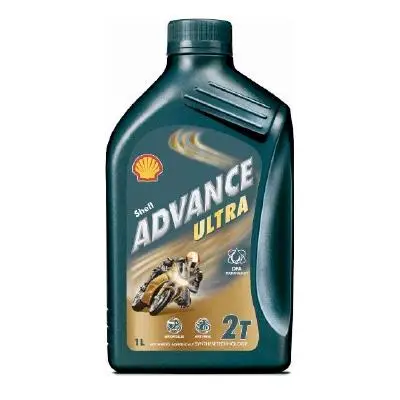 Shell Advance Ultra 2 4T Bottle 1 Liter 2-Stroke Motorcycle Mineral Engine Oil 15W-40, 1 box with 12 pcs= 12 Liters