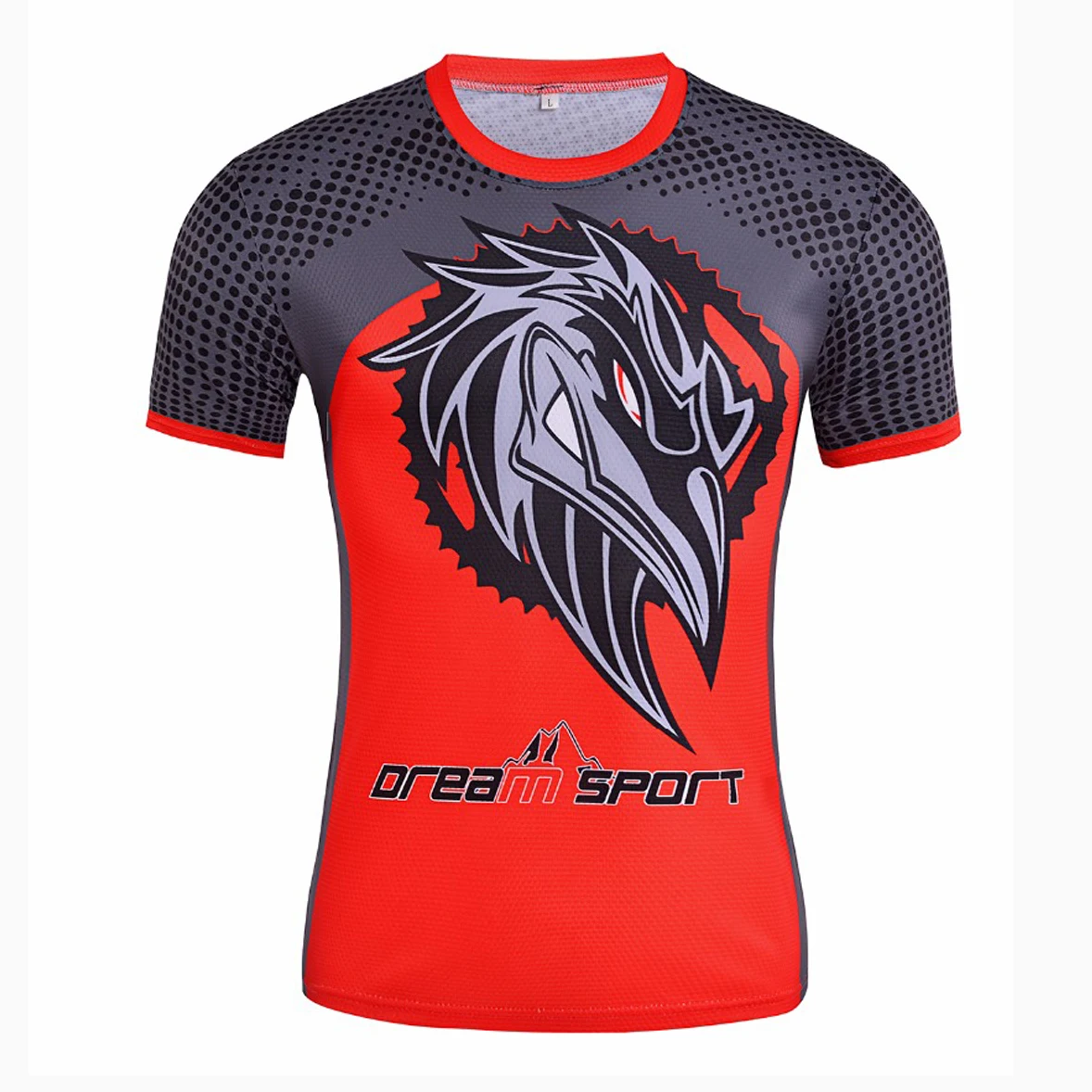 
Мужская спортивная футболка красного цвета под заказ | Спортивная футболка для команд с сублимационной печатью | Клубные футболки высокого качества 