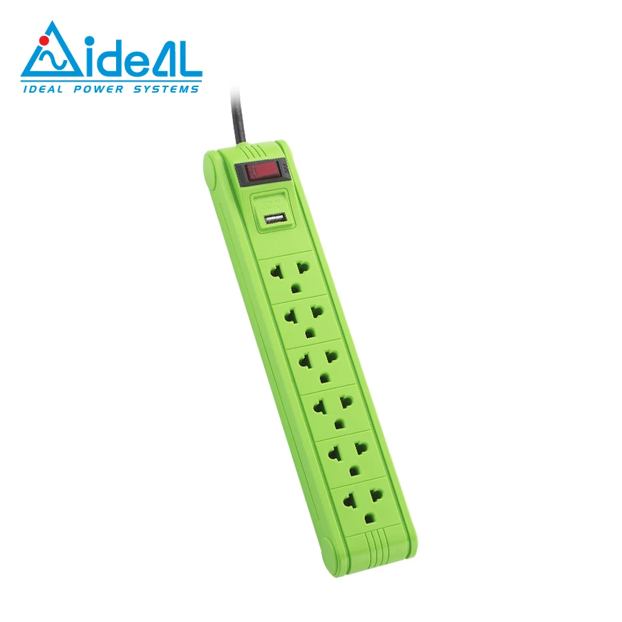 Компактное и красочное Зарядное устройство USB I-221U-10A Защита от перенапряжения/удлинитель