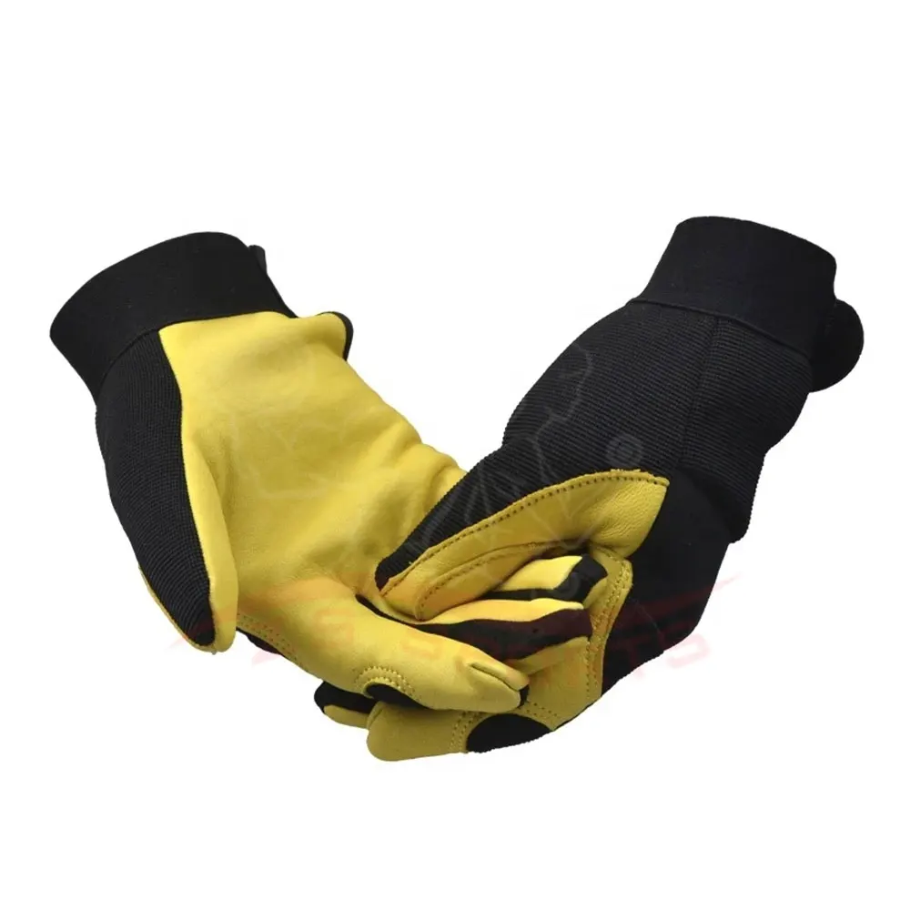 
Wholesale Latest New Arrival Leather Made Driving Safety gloves 