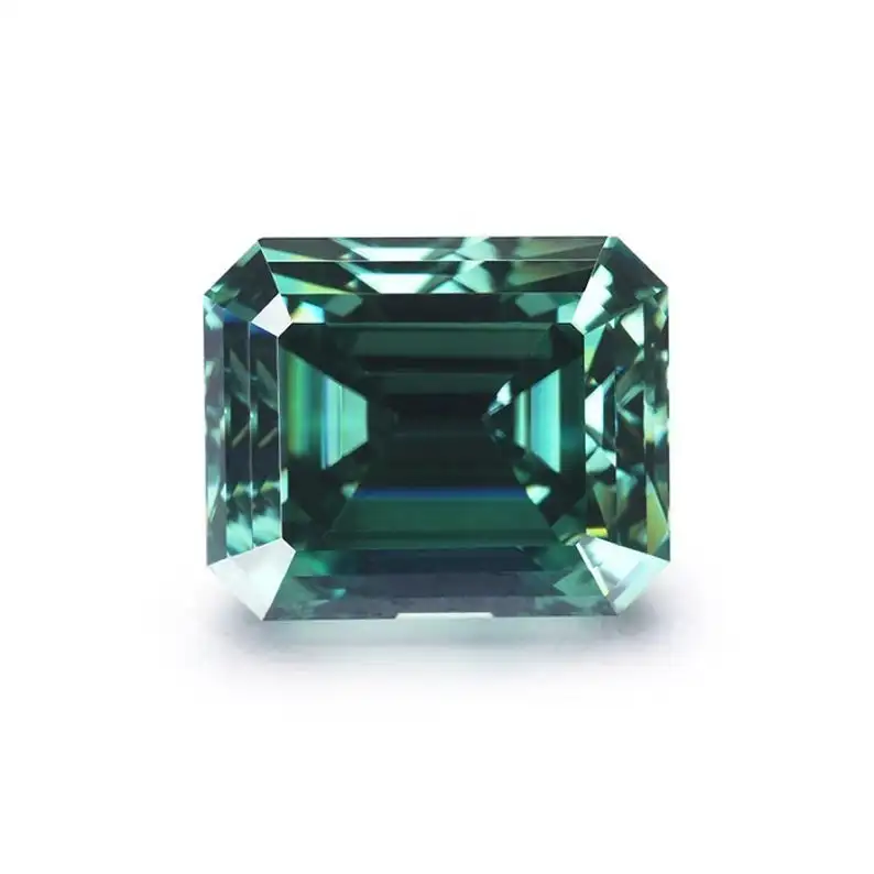 Genuine Loose Moissanite Vivid Green Emerald Diamond Excellent Cut VVS 1.00 to 5.00 Carat Use For Jewelry, Ring, Pendant