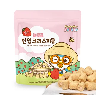 Pororo Mini Crispy Roll Strawberry 60g