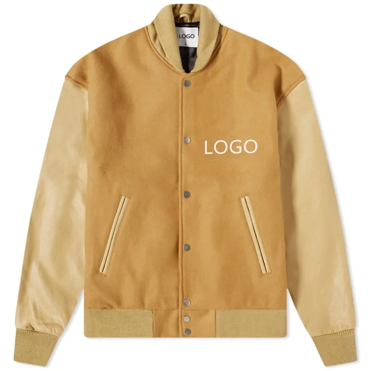Custom embroidery Made Varsity Jacket/ leather sleeve baseball Letterman varsity jacket for men wool Football jackets