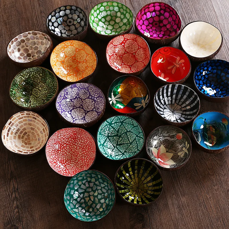 Best Price Natural Coconut Shell Bowl Vietnam Decorative Coco Shell bowl