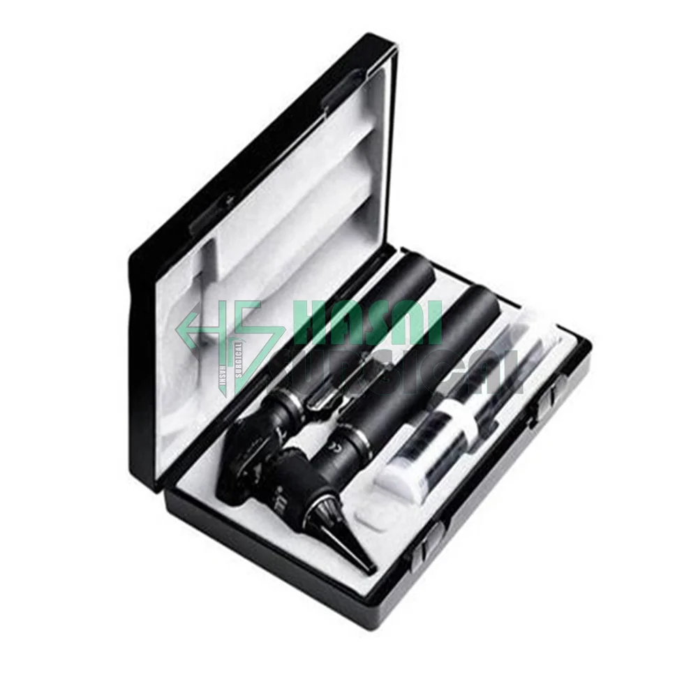  Portable otoscope mini set fiber optic ophthalmoscope