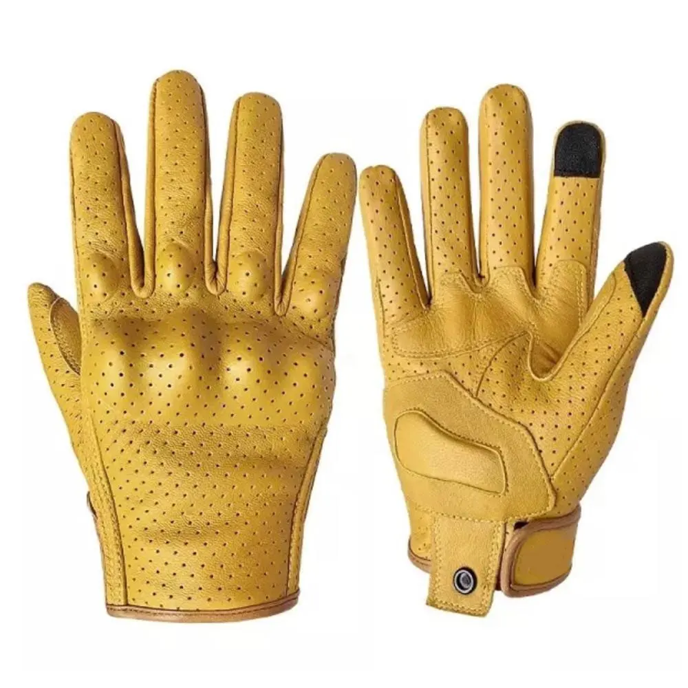 Перчатки для езды на мотоцикле мужские мотоциклетные перчатки из натуральной кожи с микрофиброй сенсорных