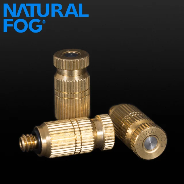 Natural Fog Cleanable Anti Drip Dust Control Brass Water Mist Nozzle