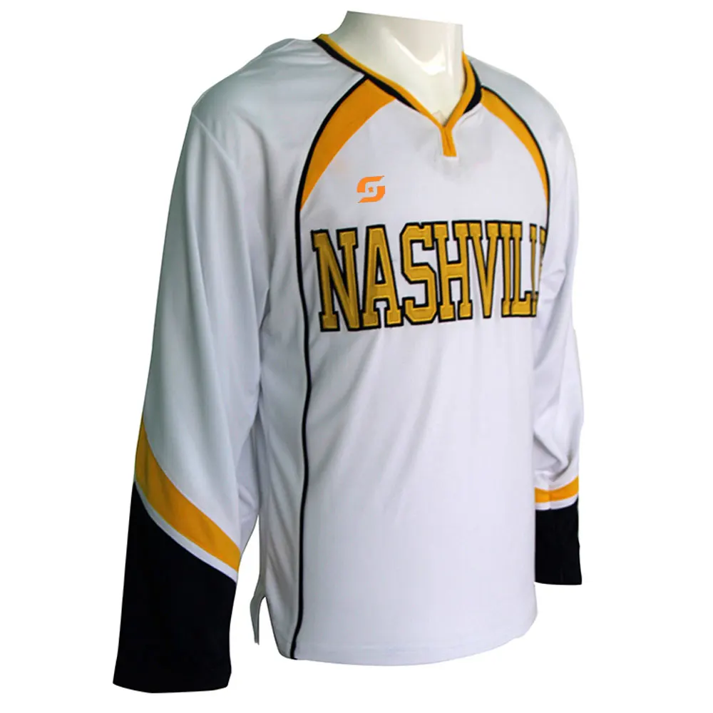 Custom Logo Design Ice Hockey Jersey Top Selling Ice Hockey Jersey In Good Quality Long Sleeve Ice Hockey Jersey