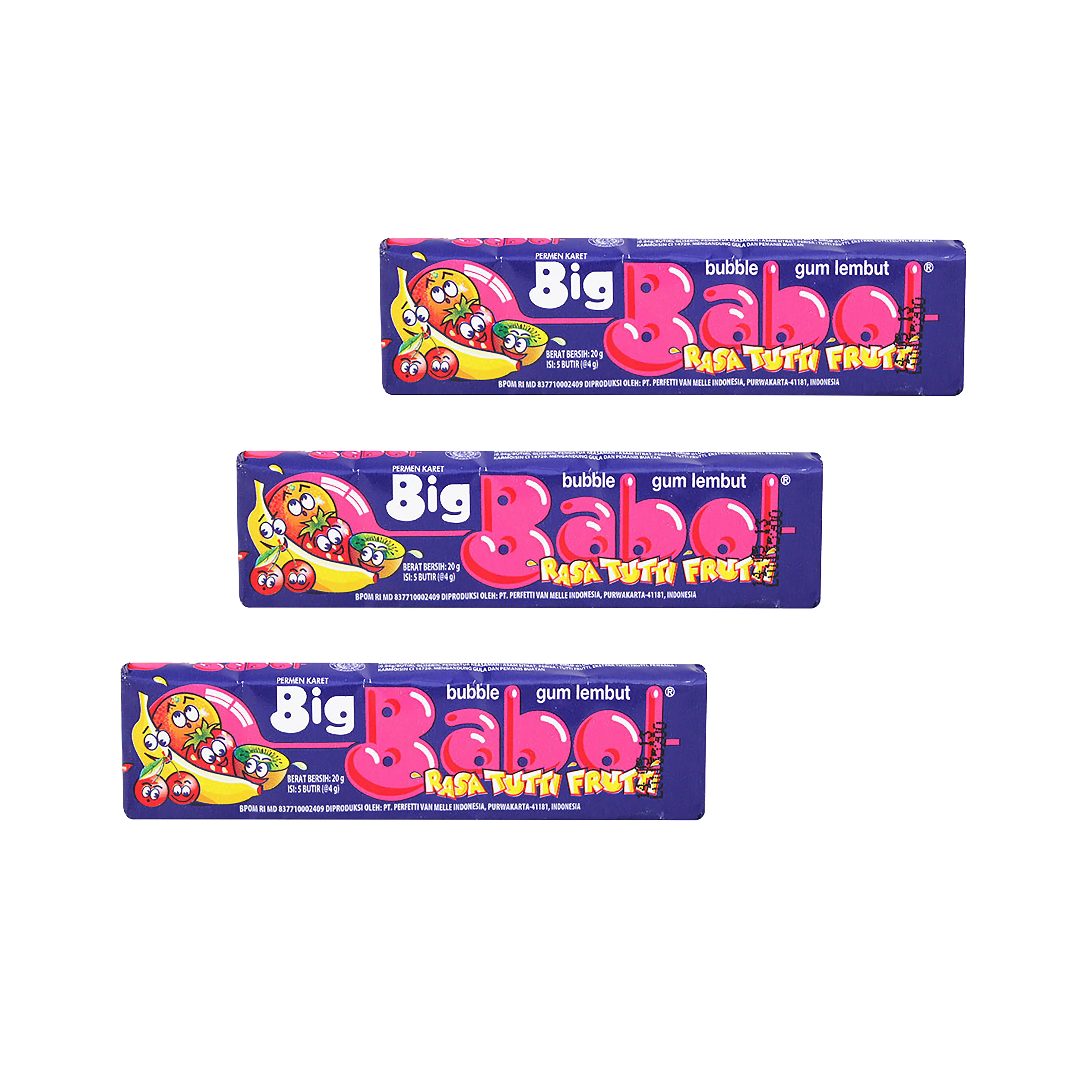 
Hot Selling Chewing Gum Big Babol Stick 22.5 gr with Tutti Fruti Variant 