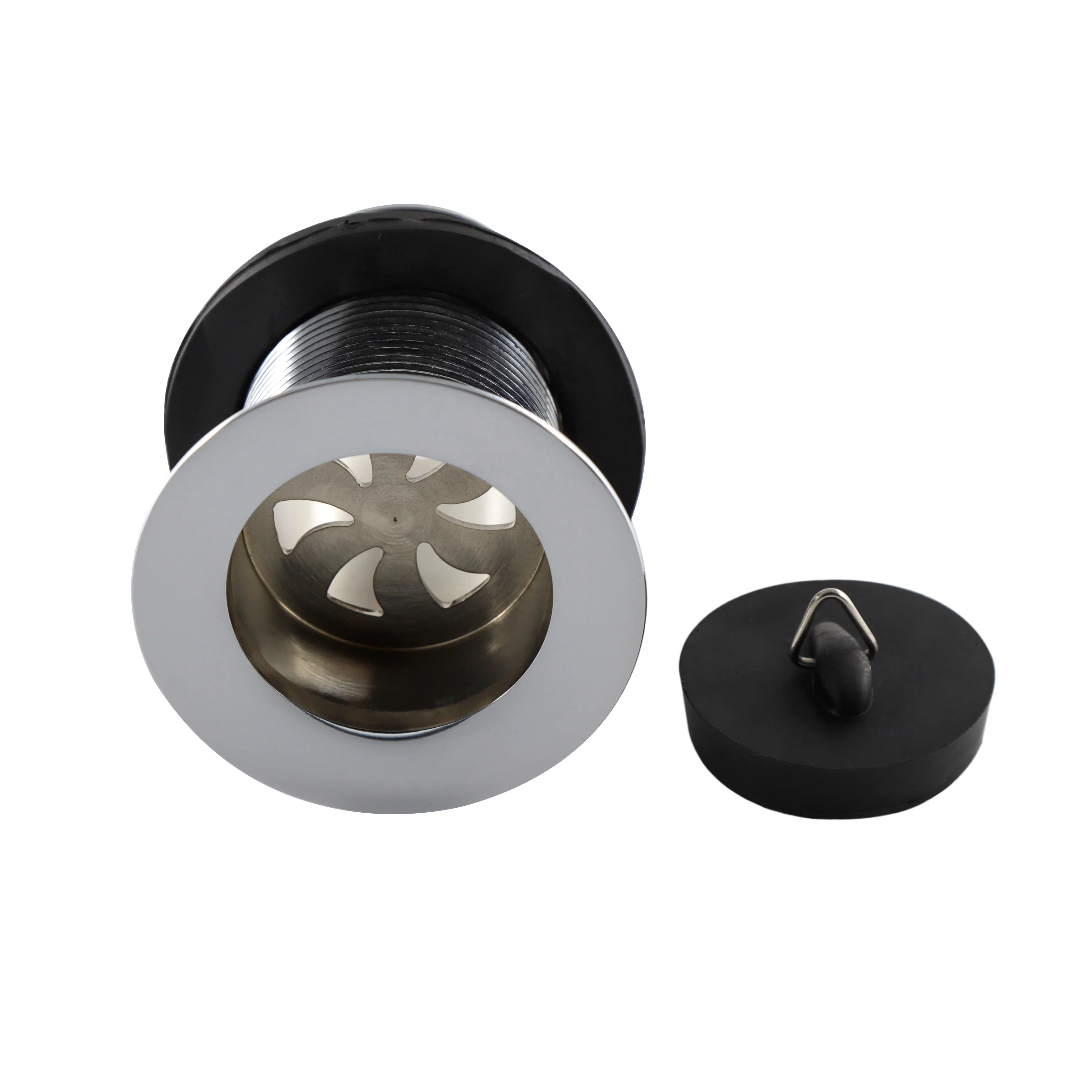 Popular wash basin drain pipe for sink 1 1/4' with rubber plug basin waste