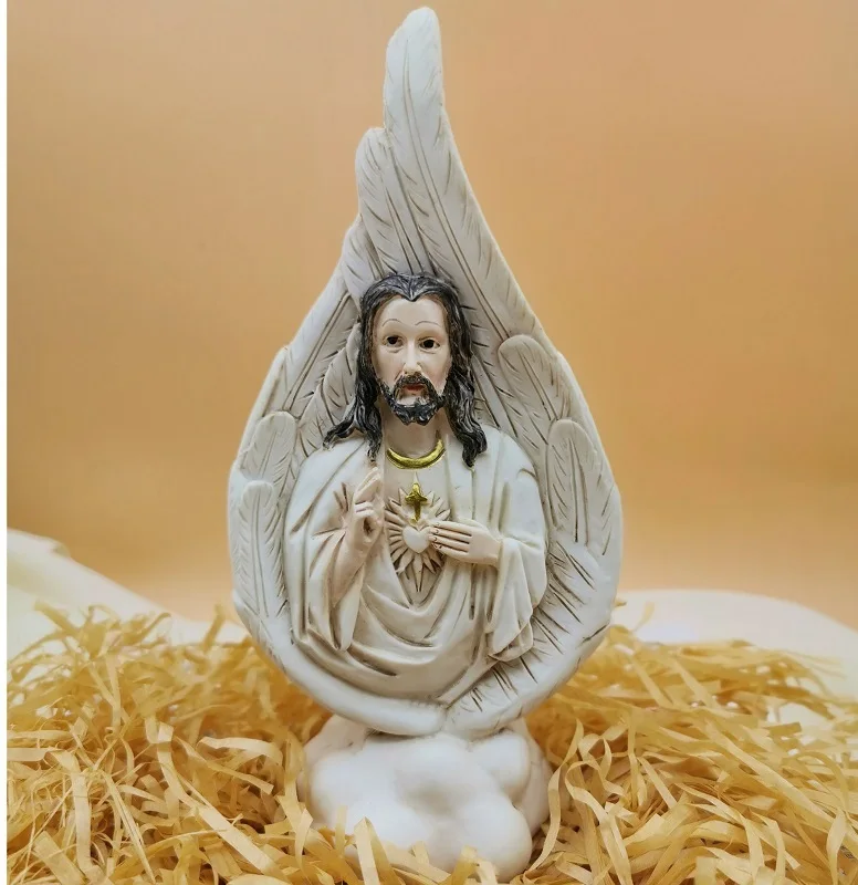 2022 RESIN RELIGIOUS HOLY FAMILY VIRGIN MARY BABY JESUS BOY GIRL HOLIDAY GIVEAWAY GIFT HOUSE TABLE  DECORATIVE STATUE SCULPTURE