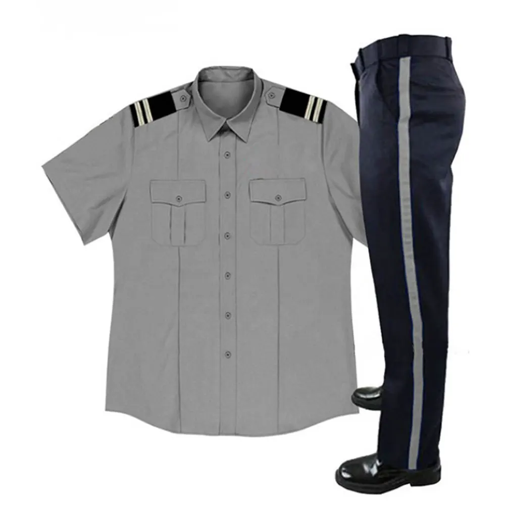  wholesale security guard uniforms cheap shirts and trouser uniform set