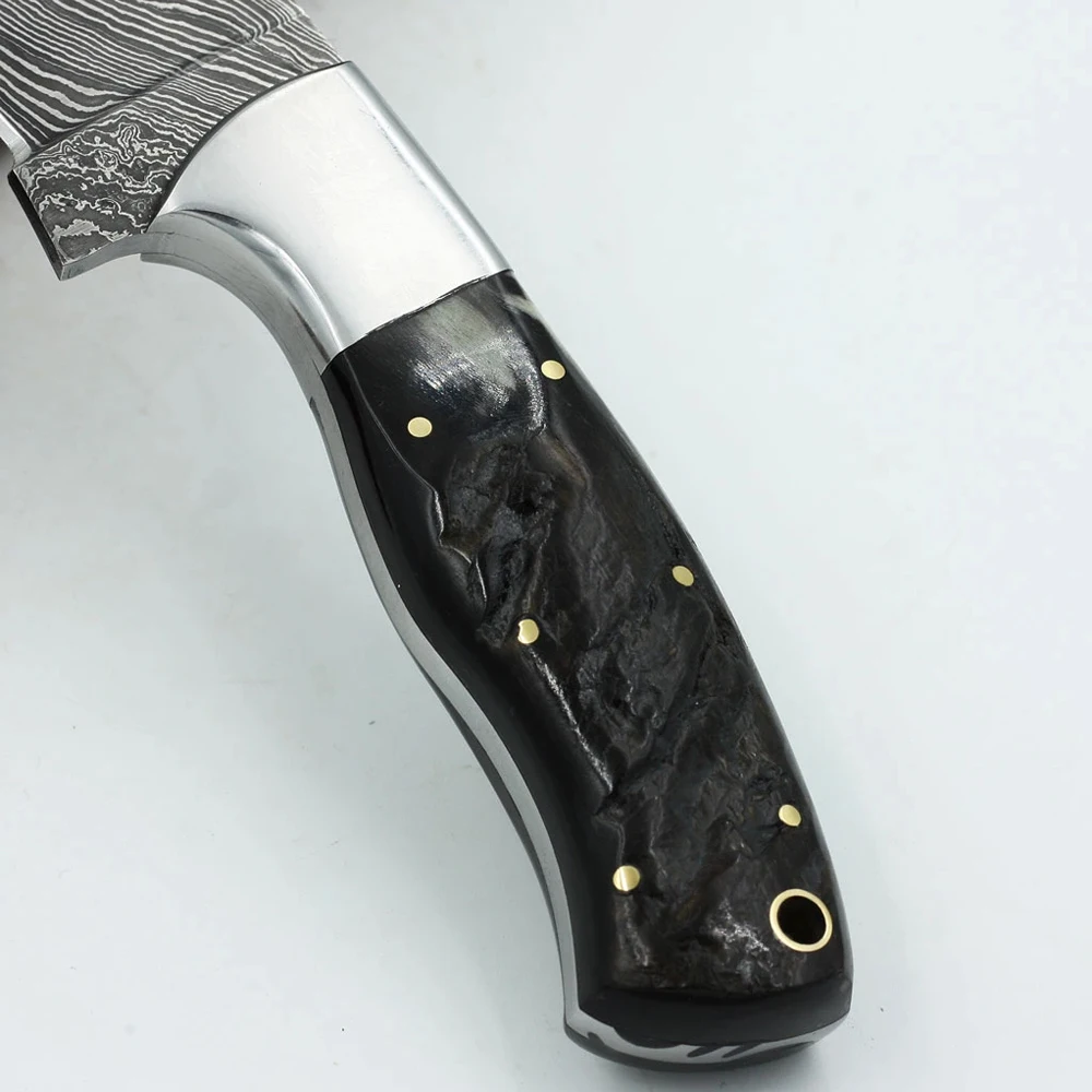 Blade Survival Hunting Knives High Quality Wholesale Damascus Steel for Outdoor Camping Knife