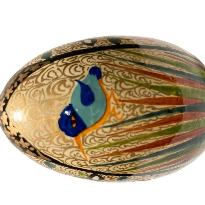 Wooden easter eggs for easter gift baskets, artificial eggs