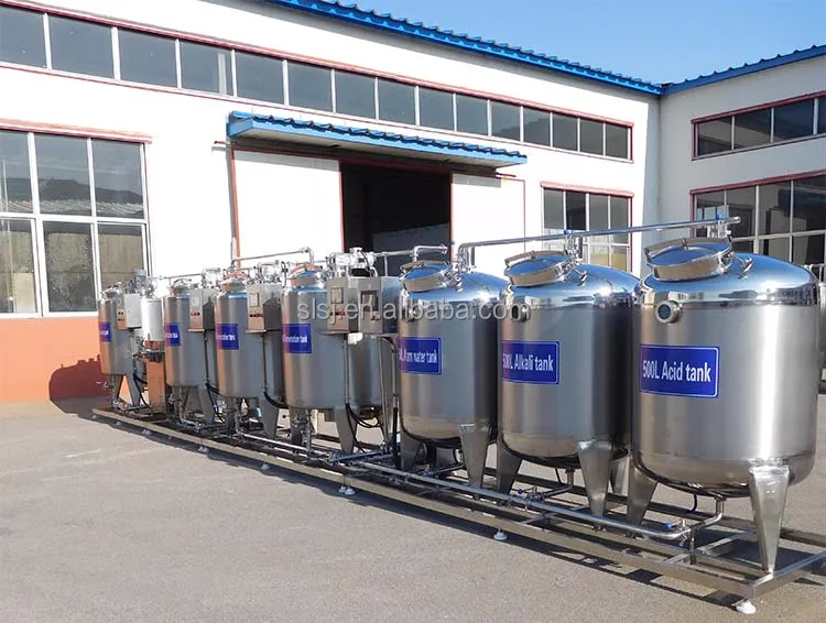 Small Cooling Tanks With Refrigeration Milk Cooler And Pasteurization Unit Milk Production Line