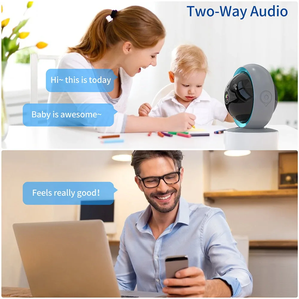 Tuya 5MP IP Camera Wifi Ultra HD Video Surveillance Camera Night Vision Two Way Audio Cloud PTZ Smart Home Cameras Baby Monitor