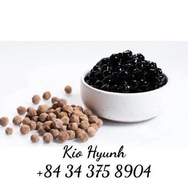 High Quality Food Buuble Tea Ingredients Brown Sugar Tapioca Instant Tapioc 100% Pearls Starch Vietnam