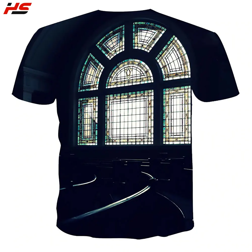 
New Arrival Short Sleeve Paint Printed Tee Shirt high quality printing 3d sublimation t shirt 