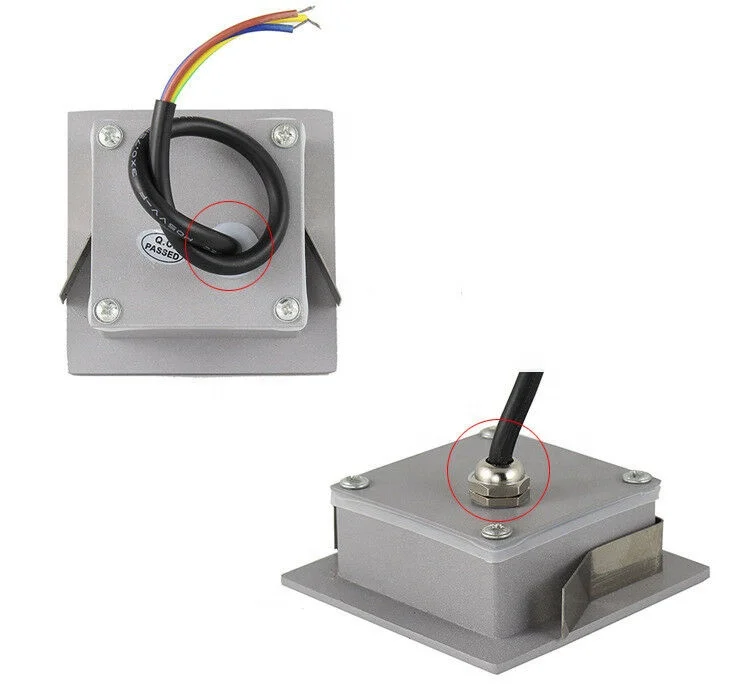 12V 220V embedded recessed IP65 LED stair light waterproof 3W outdoor step wall lighting