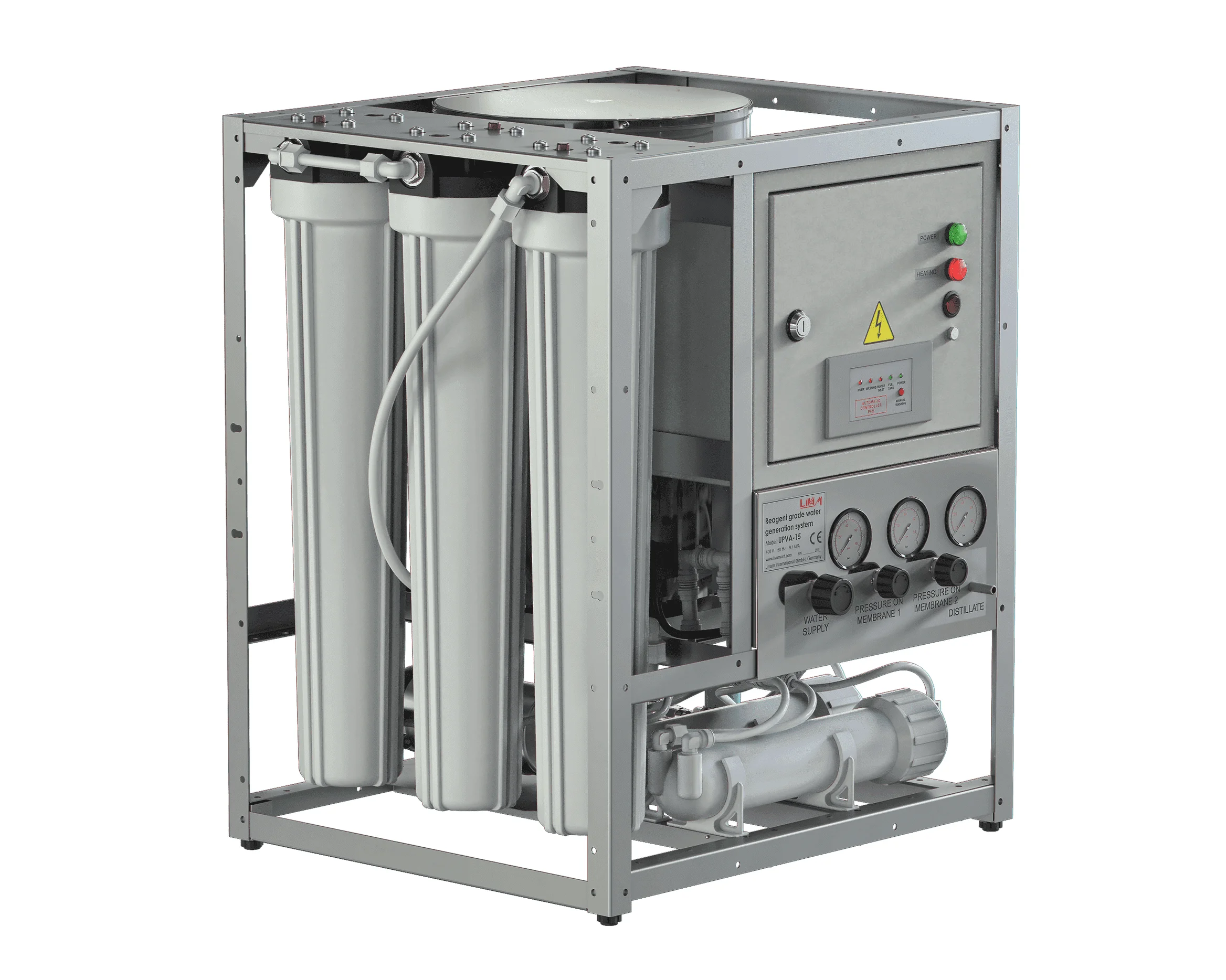UPVA-15 Ultra pure water treatment system for laboratories and hospitals