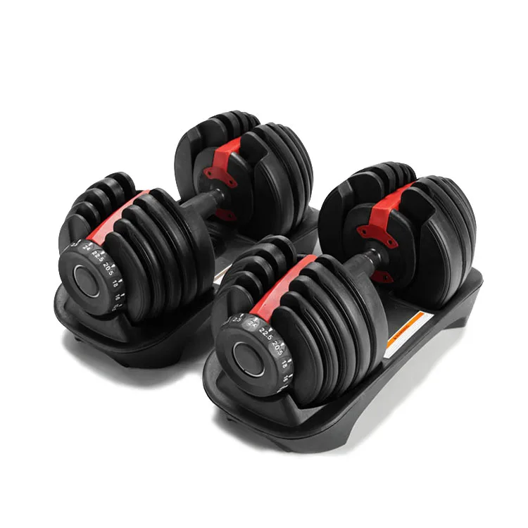 HENGYUE High Quality Gym Custom Logo  Stand Adjustable Weights Dumbbell Set Gym With Stand