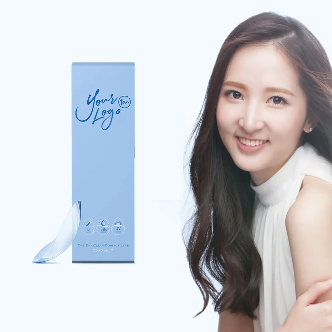 
Hot Selling OEM Cheap Moist Daily Soft Clear Lenses 