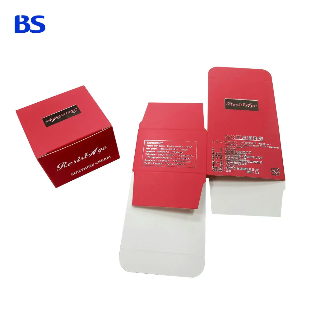 
Custom Silver Hot Stamping Embossed Logo Embossing Engraved Logo Skincare Paper Packaging Boxes 