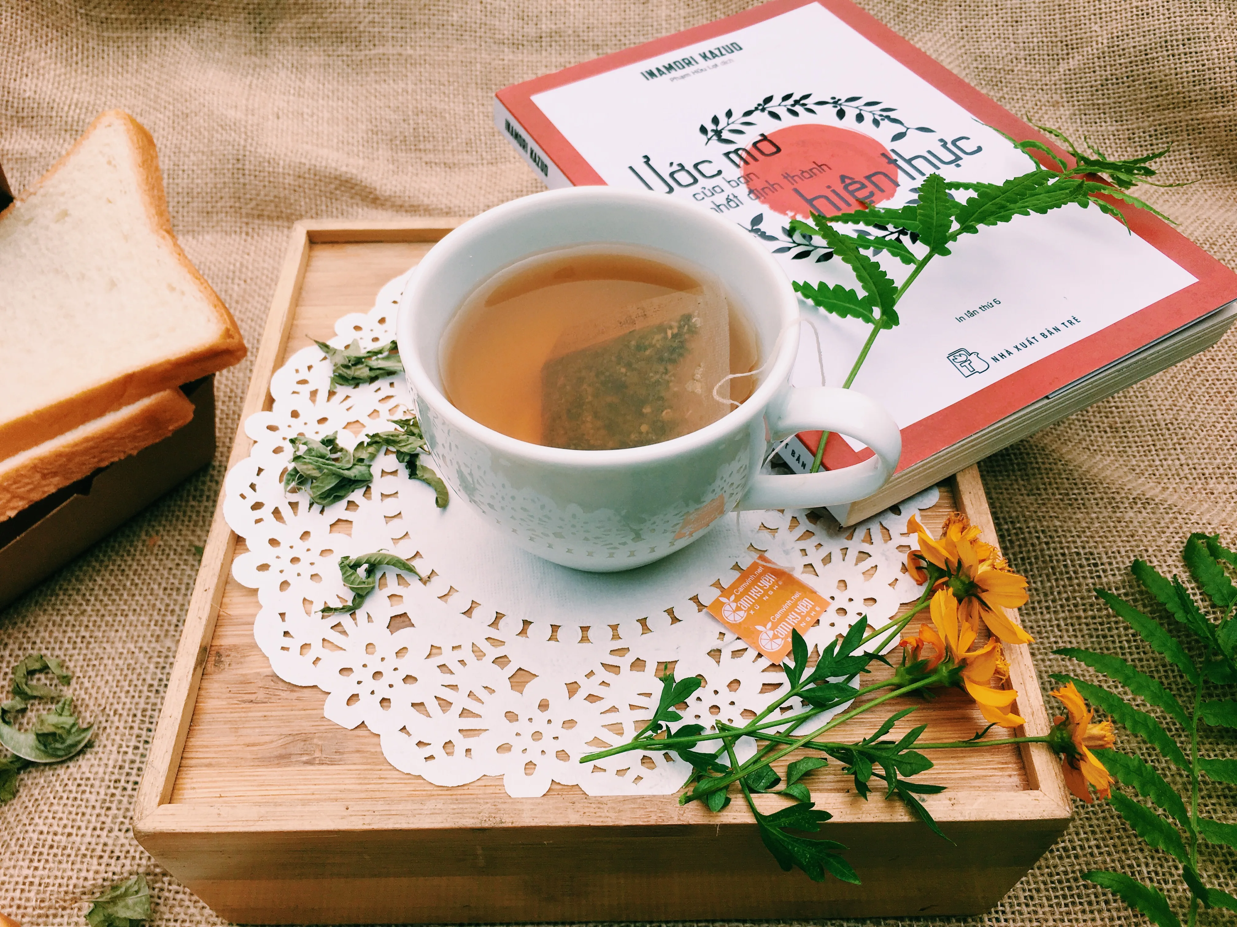 100% Natural 40g Flavor Tea Eco-Passiflorae Herbal Orange Tea With 20 tea bag x 2g/box From Vietnam