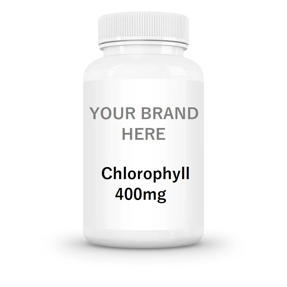 Made in USA Chlorophyll 400mg Capsules GMPc Dietary Supplement 60ct Premium Quality Dietary Supplement for Private Label Bulk