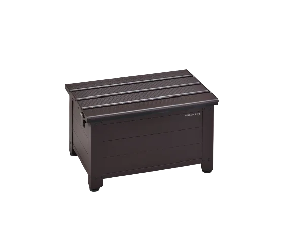 Aluminium Material Bench Type Storage Box For Home Interior And Exterior Garden Classic Durable Use Storage Box Garden Furniture