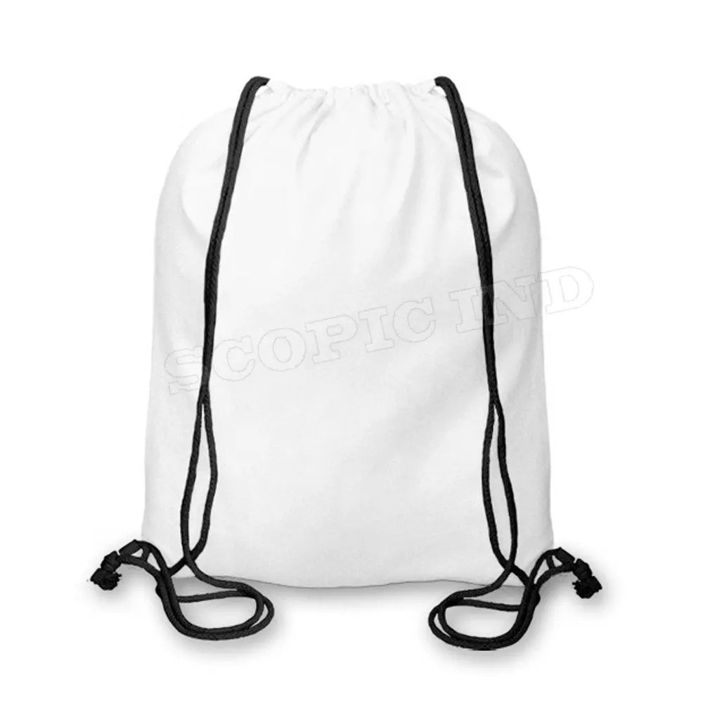 Wholesale Custom Polyester Nylon Gift Shoe Bag Pull String Bags Bulk Drawstring Backpack With Logo Print