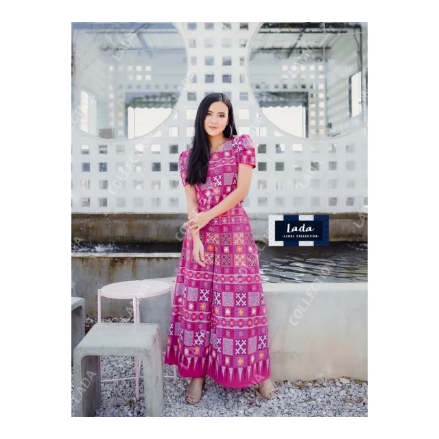 Лидер продаж тайские повседневные женские платья премиум-класса ручная работа Лада Лана коллекция 021 (укороченный комплект + брюки)