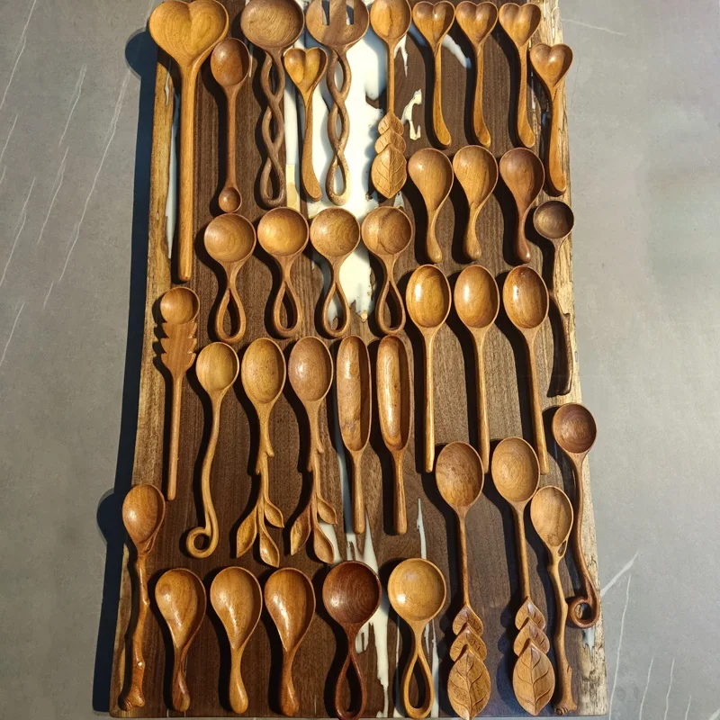 Wooden spoon modern cooking Tea Spoon and Fork Set Utensil Collection Vienam Supplier Cheap WHolesale