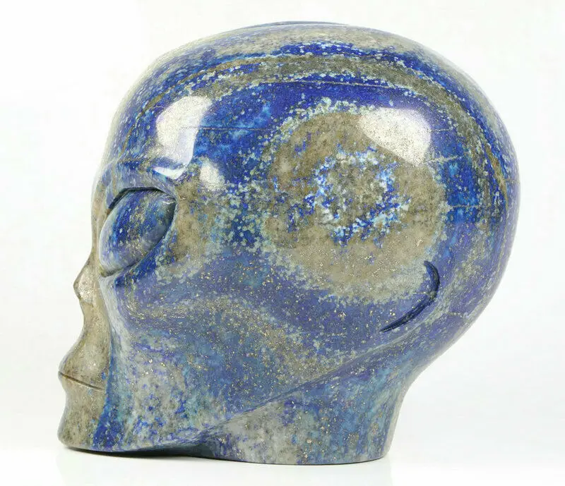 Mr Skull Crystal Skulls Wholesale  4 inches Lapis Lazuli  Female Alien Skulls   Carved Crystal Healing Crystals