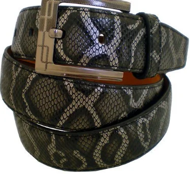 New Designer High Service Reversible 100% Genuine Cowhide Leather Snake Skin Printed Belts