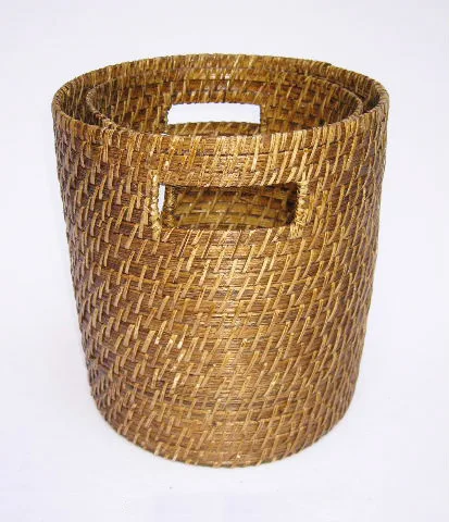 High Quality Sustainable Rattan Retangular Storage Baskets Wicker Laundry Baskets Made In Vietnam